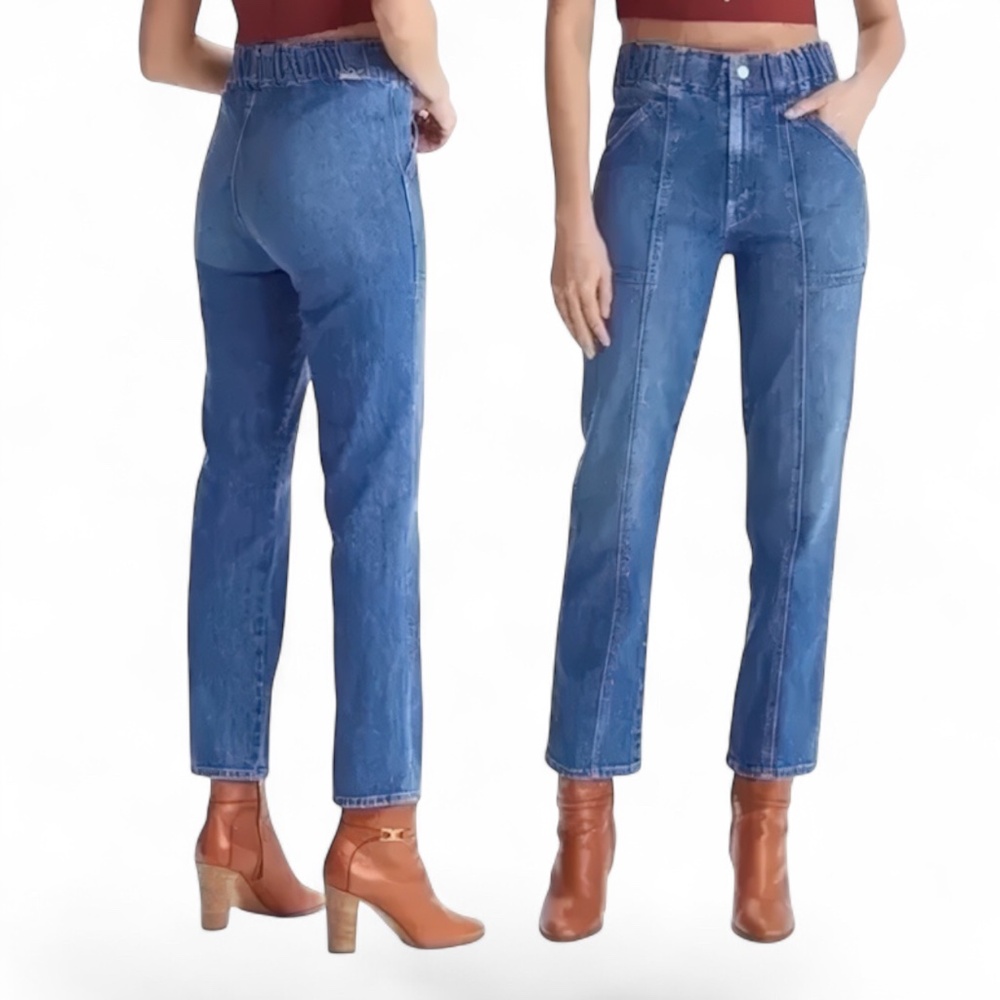 MOTHER Superior The Springy Ankle High-Rise Seamed Jeans